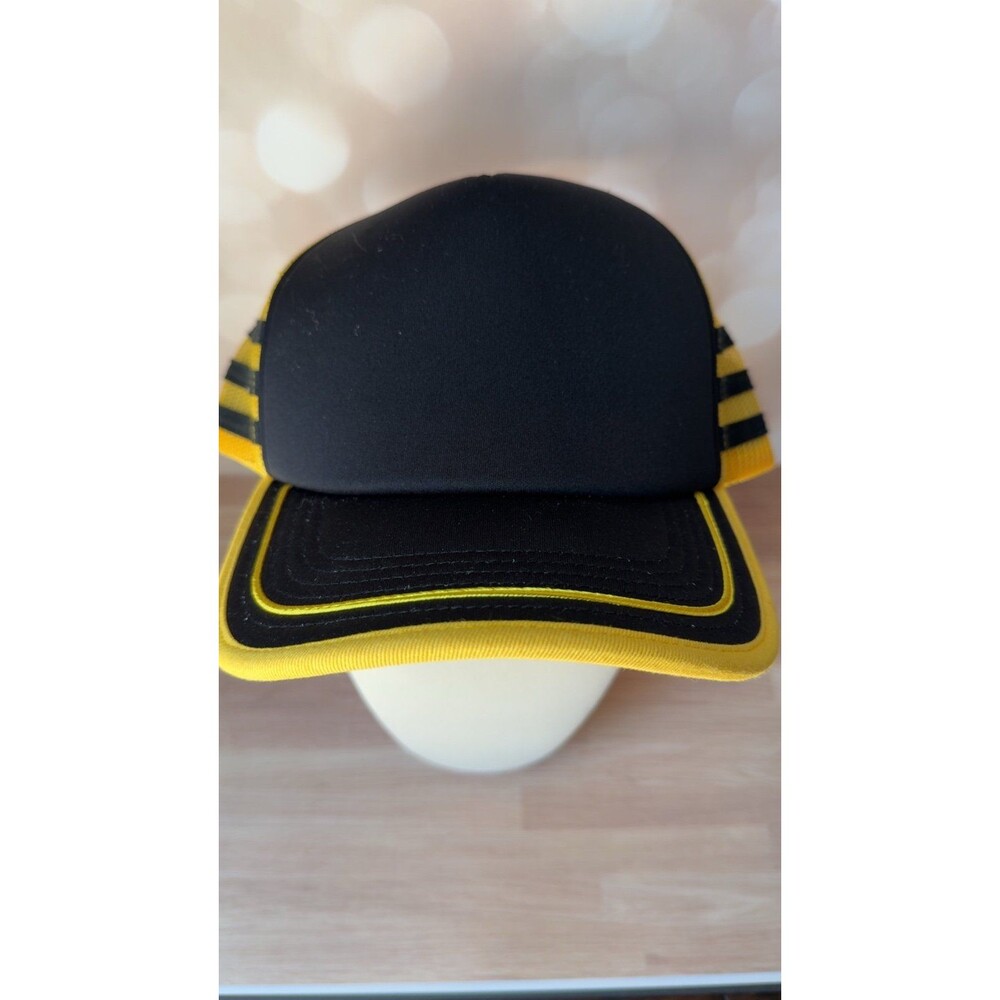 Stranger Things Black & Yellow Trucker Hat | Official Netflix Snapback